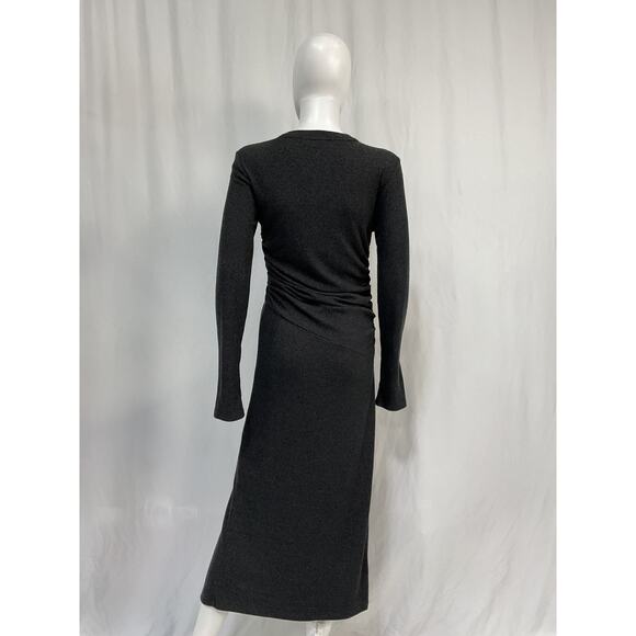 Nation Los Angeles 'Penn' Grey Tencel Dress Size M - Picture 3 of 5